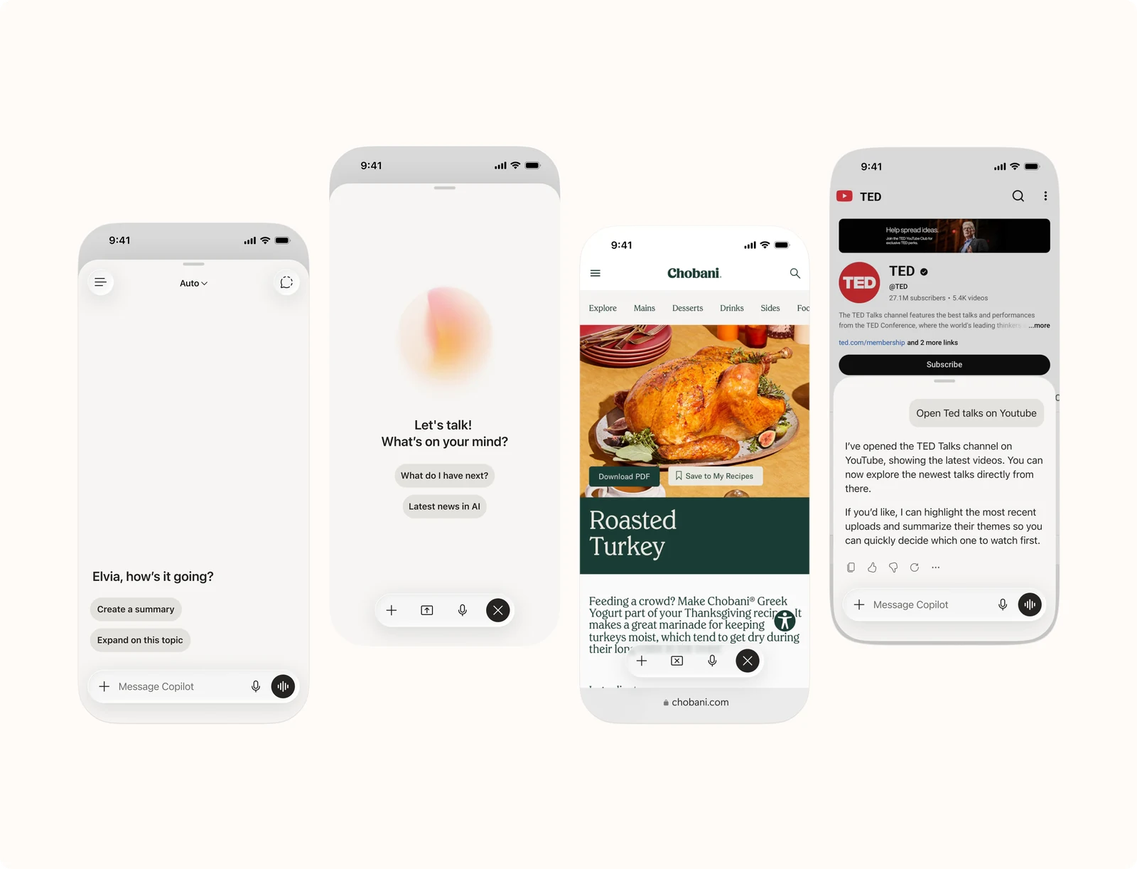 Copilot in Edge Browser mobile experience
