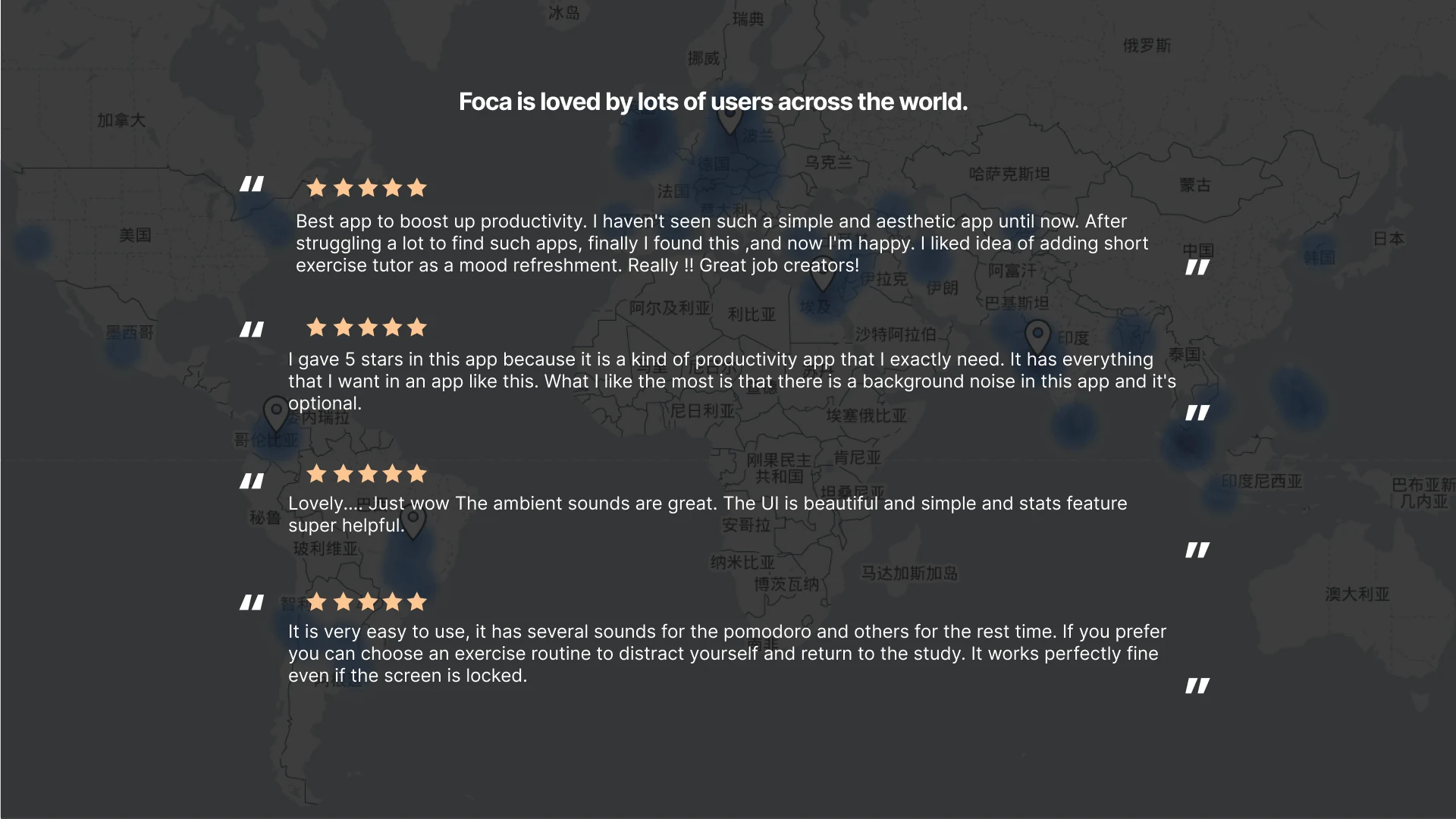 User reviews